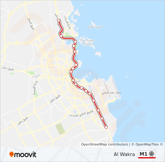 M1 Route Schedules Stops Maps Hamad International Airport