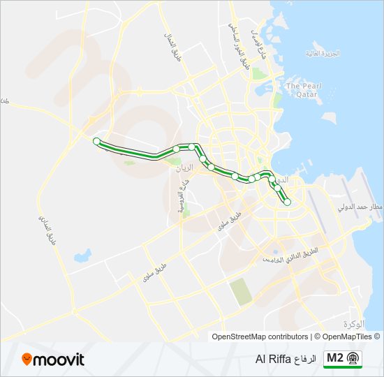 M2 Metro Line Map