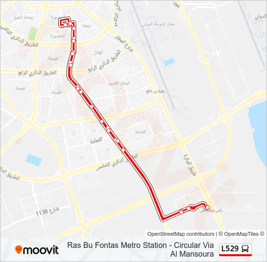 L529 Bus Line Map