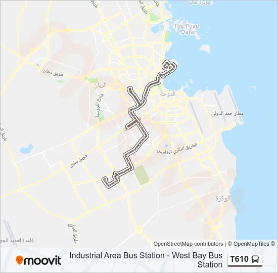 T610 Bus Line Map