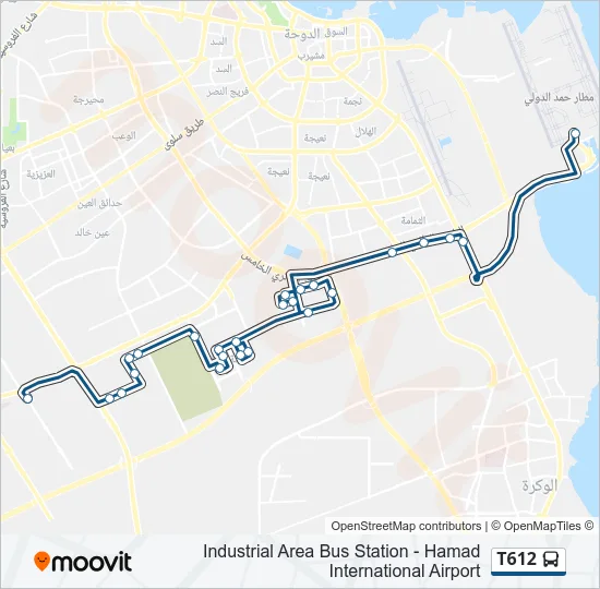 T612 Bus Line Map