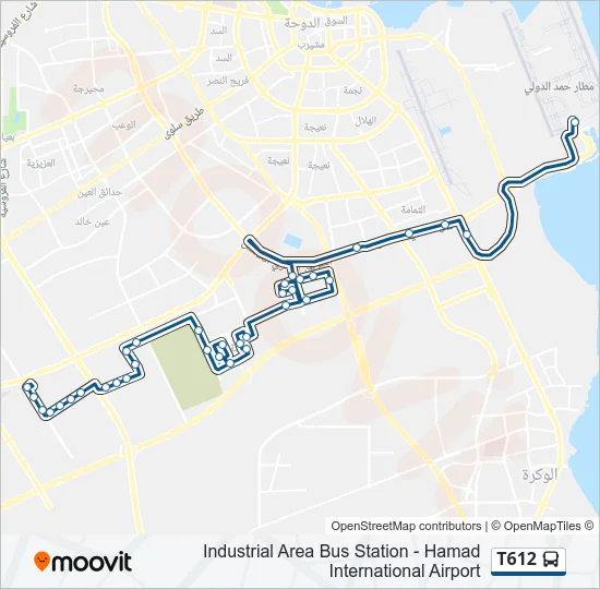 T612 Bus Line Map