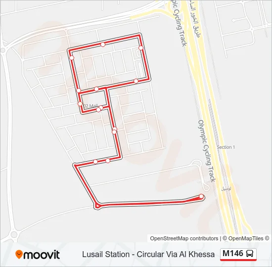 M146 Bus Line Map