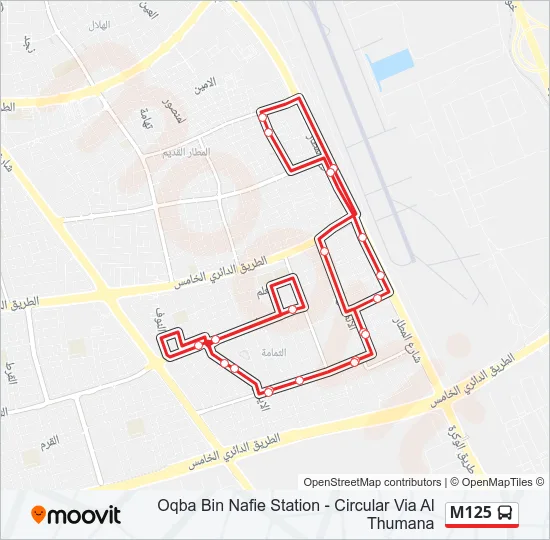 M125 Bus Line Map