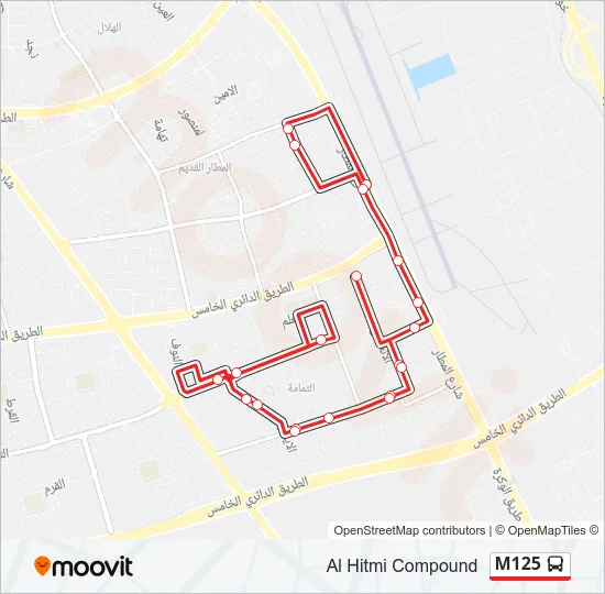 M125 Bus Line Map