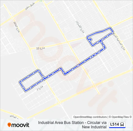 L514 Bus Line Map