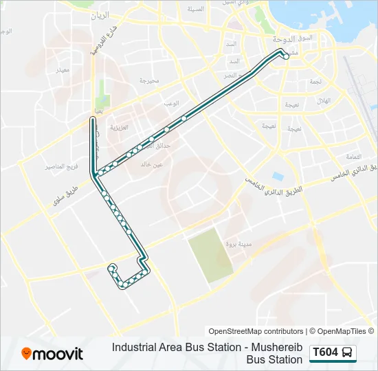 T604 Bus Line Map