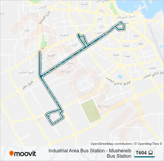 T604 Bus Line Map