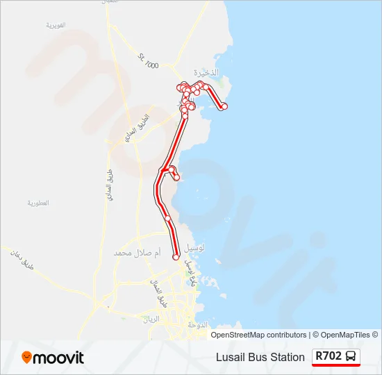 R702 Bus Line Map