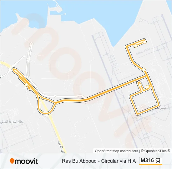 M316 Bus Line Map