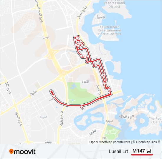 M147 Bus Line Map