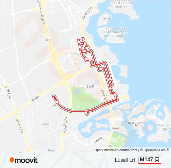 M147 Bus Line Map