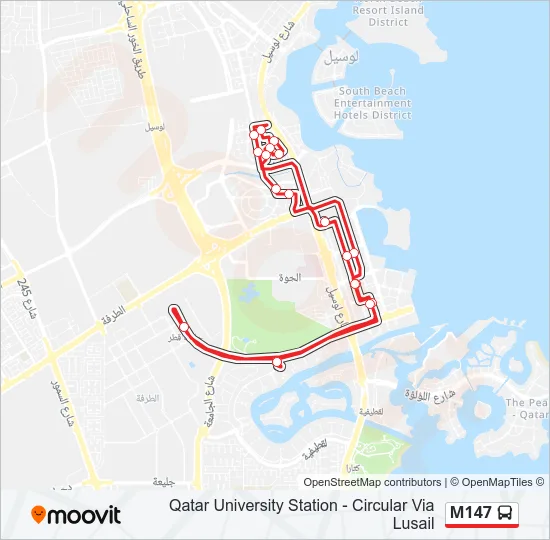 M147 Bus Line Map