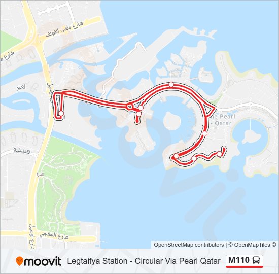 M110 Bus Line Map