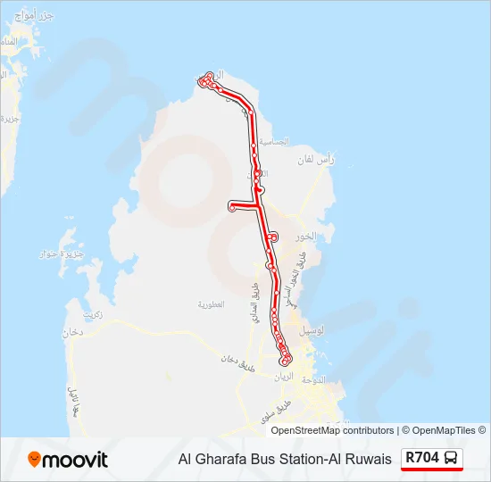 R704 Bus Line Map