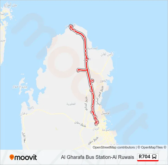 R704 Bus Line Map