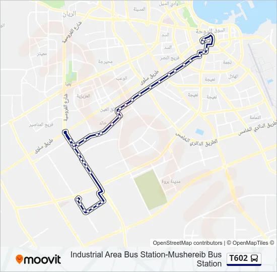 T602 Bus Line Map