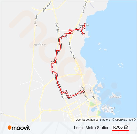 R706 bus Line Map