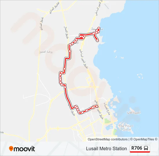 R706 Bus Line Map