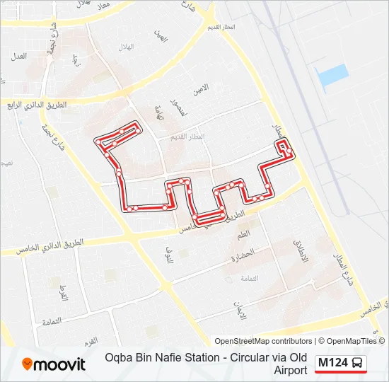 M124 Bus Line Map