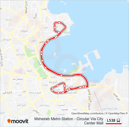 L538 Bus Line Map