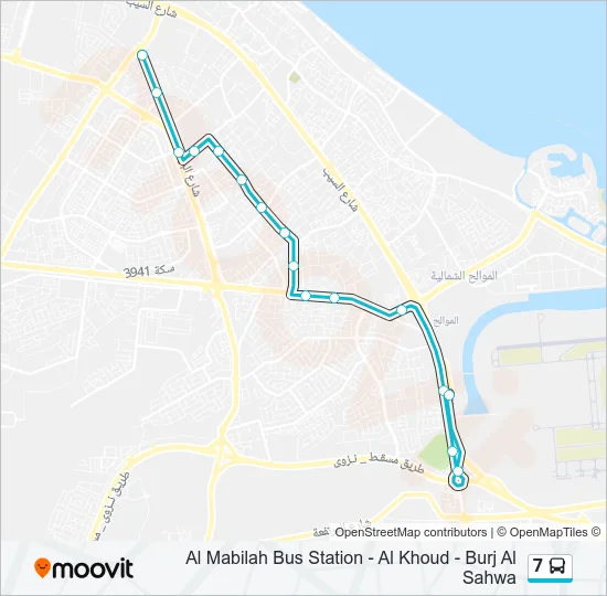 7 Bus Line Map