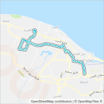 7 Bus Line Map