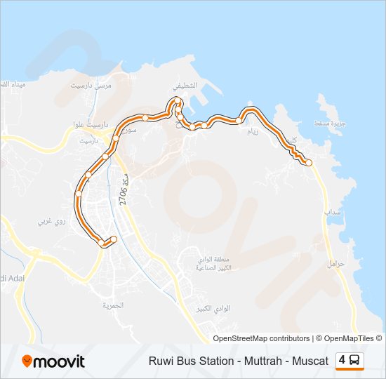 4 Bus Line Map