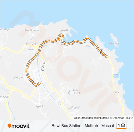 4 Bus Line Map