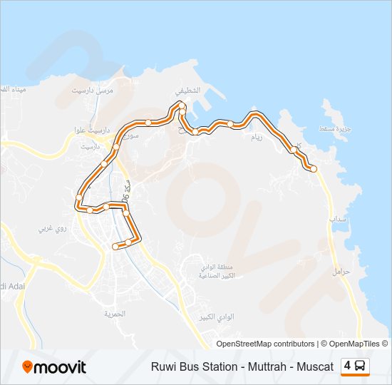 4 Bus Line Map