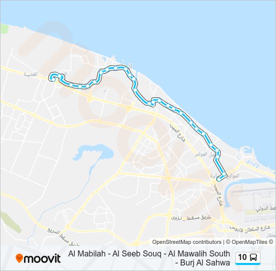 10 Bus Line Map