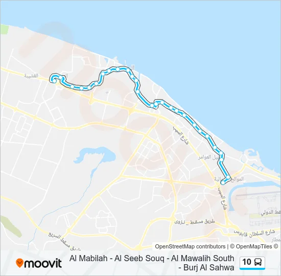 10 Bus Line Map
