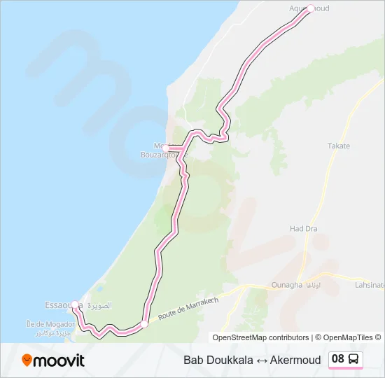 08 Bus Line Map