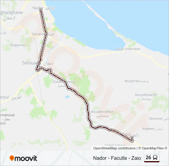 26 Bus Line Map