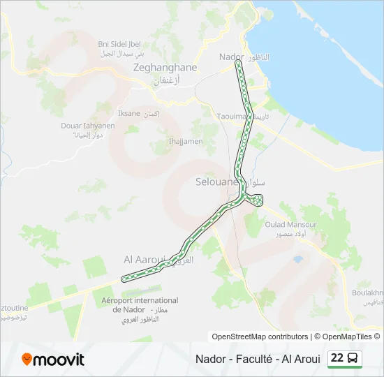 22 Bus Line Map