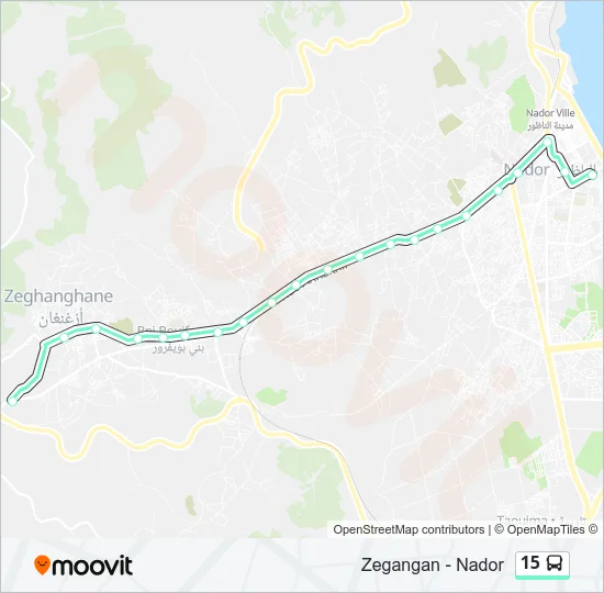 15 Bus Line Map