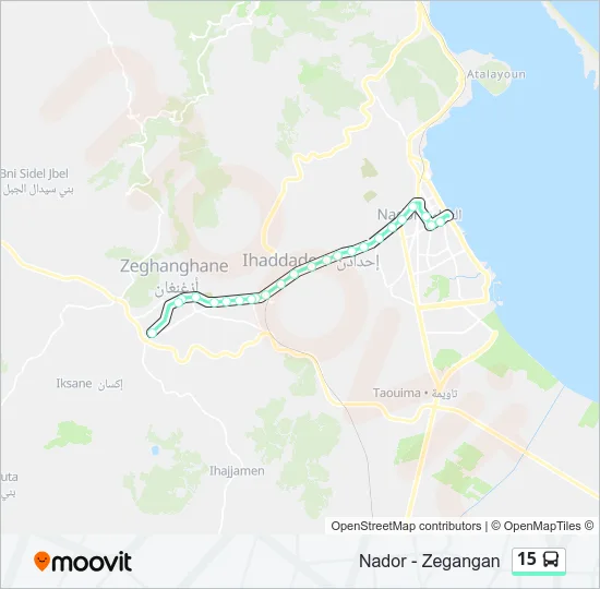 15 Bus Line Map