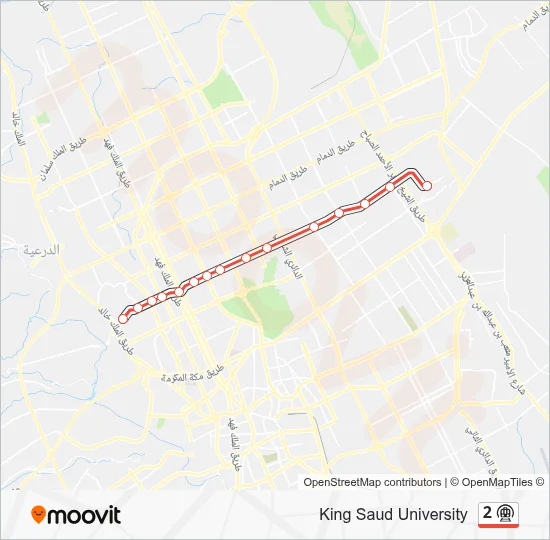 2 Metro Line Map