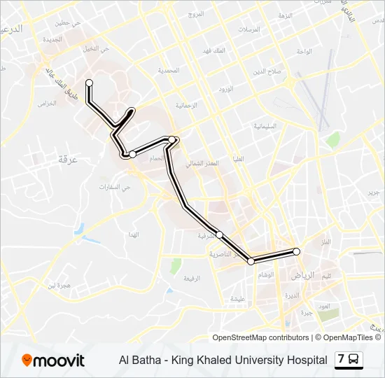 7 Bus Line Map