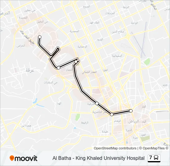 7 Bus Line Map