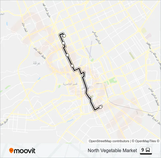 9 Bus Line Map