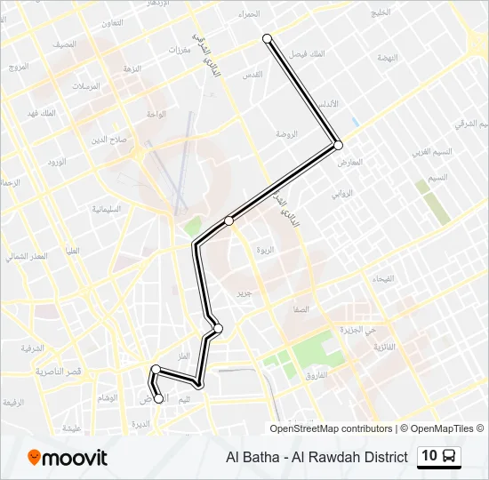 10 Bus Line Map