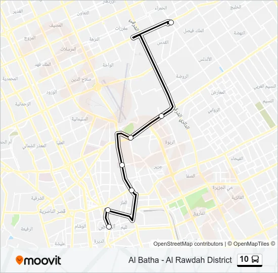 10 Bus Line Map