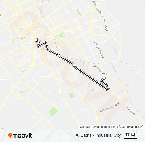 17 Bus Line Map