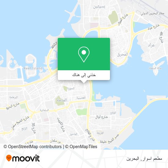 خريطة مطعم اسوار