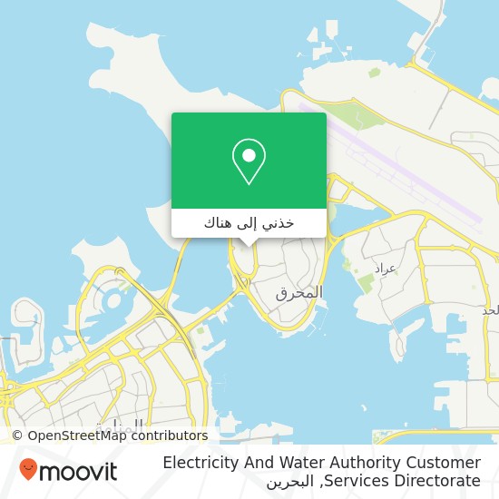خريطة Electricity And Water Authority Customer Services Directorate
