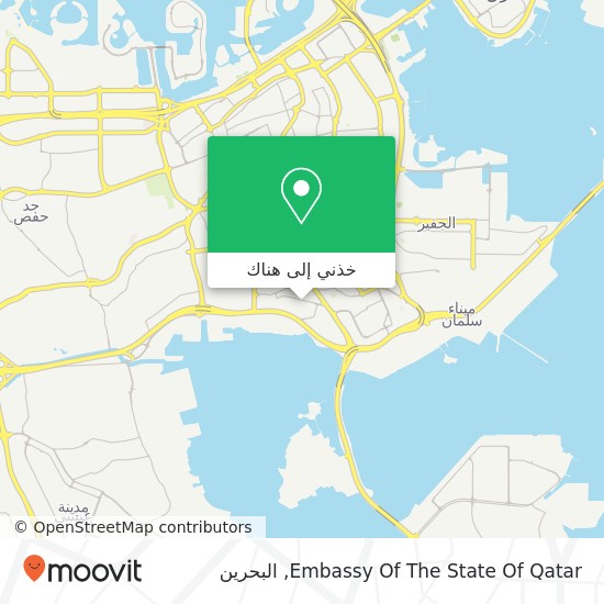 خريطة Embassy Of The State Of Qatar