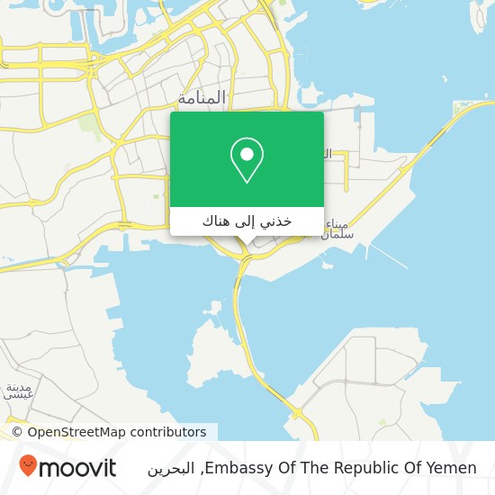 خريطة Embassy Of The Republic Of Yemen