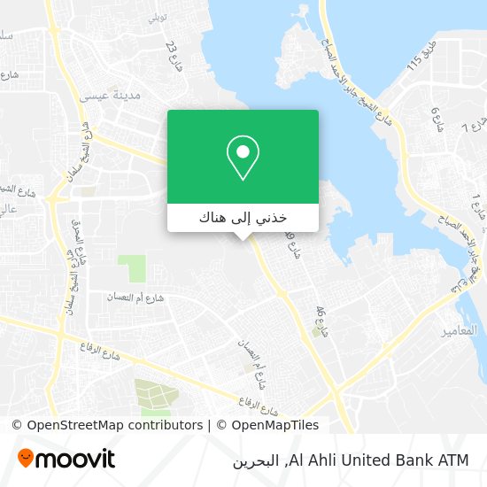 خريطة Al Ahli United Bank ATM