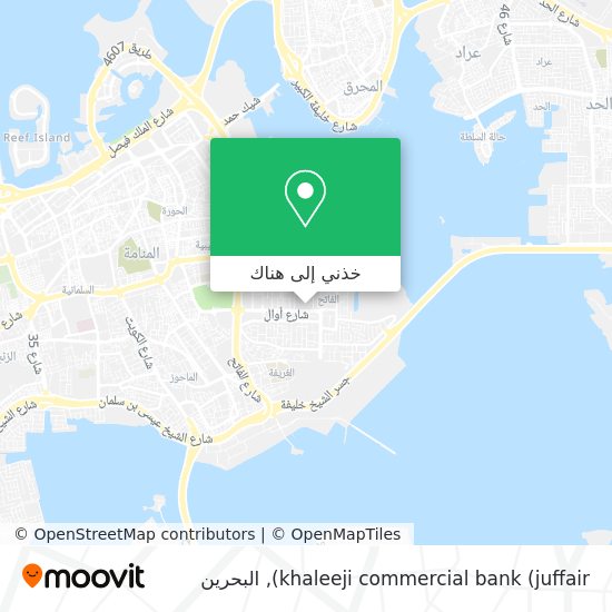 خريطة khaleeji commercial bank (juffair)